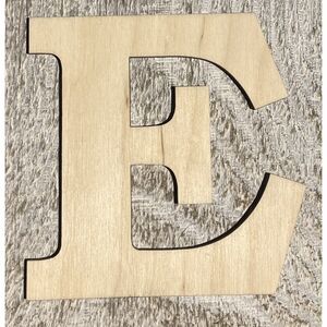 Wood Letter - 1/4" Plywood - Font01 - 10" - E
